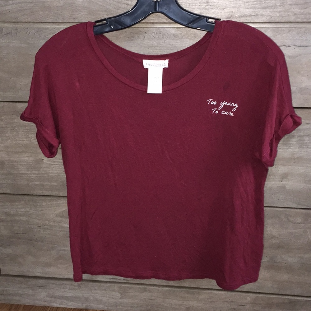 Tillys “Too Young To Care” Shirt.